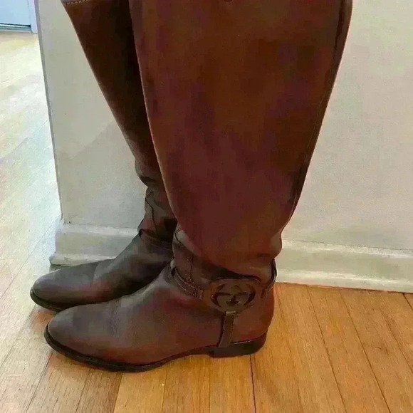 Gucci riding boots. brown size 9 - Picture 4 of 6